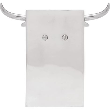 Serre-livres 2 pcs Argenté 21,5 x 15,5 x 20 cm Aluminium (1/5)