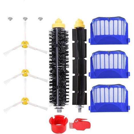 Ensemble de 10 pièce détachée Compatible avec Roomba série 600, Filtres+Brosses +Brosses Latérales (1/5)