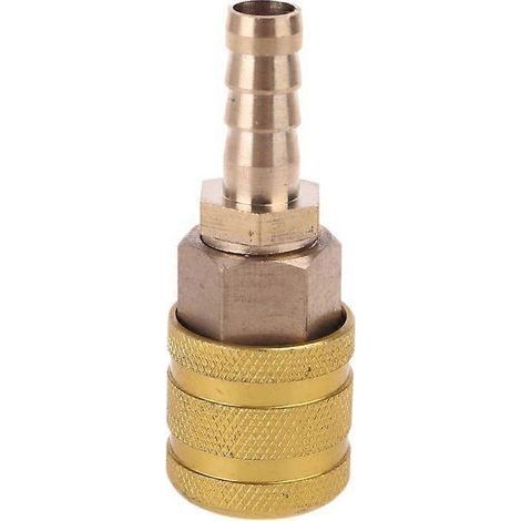 Raccord rapide pour compresseur d'air, embout 8 mm, 1/4" NPT, joint gonflable (1/5)