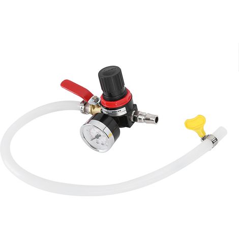 Kit de test de pression de fuite pour radiateur de refroidissement et réservoir d'eau universel pour voiture, outil de détection avec manomètre (1/5)
