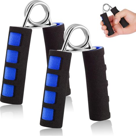 Pince de Musculation, Hand Grip, 2 Poignée d'entraînement, Renforceurs de Poignées Professionnels, pour la Maison, la Salle de Sport, pour l'entraînement des Poignées (Bleu) (1/5)