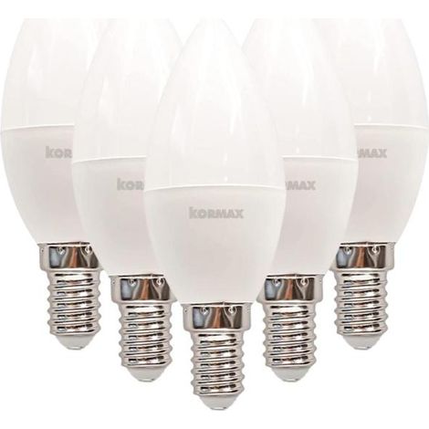 LAMPARAS LED C37 5W E14 VELA L/CALIDA ECORAEE 0,11 INCL.  PACK 5 (1/3)