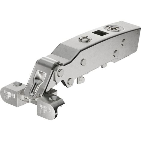 Hettich SENSYS 8638i Alurahmenscharnier Scharnier aufliegend gedämpft ÖW 95°, Eckanschlag, 19 mm Alurahmenprofil, Stahl vernickelt (1/10)