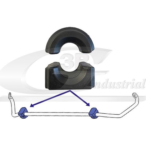 3RG 60163 SOPORTE BARRA ESTABILIZADORA (2PCS)