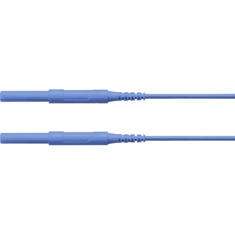 Schützinger Puntali di sicurezza Spina 4 mm Spina 4 mm 150.00 cm Blu 1 pz. (1/2)