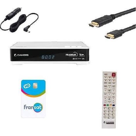 CAHORS VEOX Récepteur satellite HD + HDMI + CARTE +ALLUME CIGARE HD ME