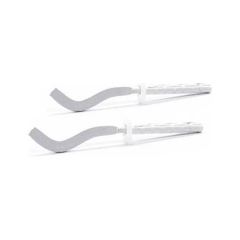 2 PZ MENSOLE FILETTATE PIATTE SCHIACCIATE PER RADIATORI IN ALLUMINIO Misura: 7 x 190 mm