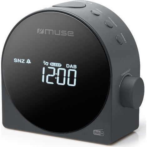 radio reloj despertador dual negro - M185CDB - Muse -
