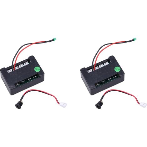 2X Contrôleur de Scooter Électrique DC24V 120W DC Contrôleur de à Brosse Électrique Pièce de Scooter Électrique avec Câble de Charge et Câble LED (1/5)