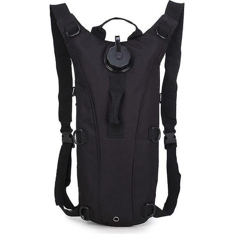 Trinkrucksack mit 3-Liter-Trinkblase für Festivals, Klettern und Laufen. Neuer schwarzer taktischer EVA-Rucksack. (1/5)