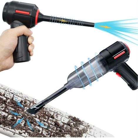 Kaelt - AGE Aspirateur d'ordinateur 3 en 1, souffleur d'air comprimé, aspirateur portatif sans fil, kit de nettoyage de clavier, bidon d'air de pulvérisation électrique pour PC (1/5)