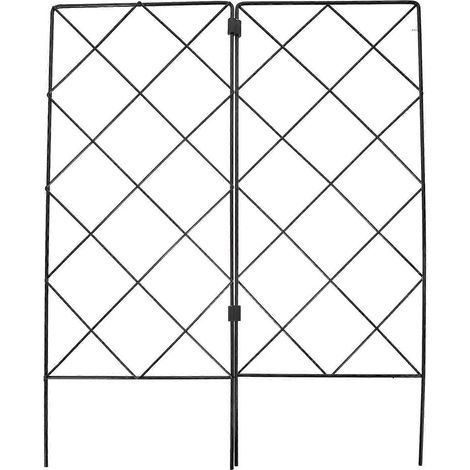 Stück multifunktionale Ständer, faltbare Rankenhalter, Pflanzenstützen-53.50X40.50X0.30CM-Black (1/4)