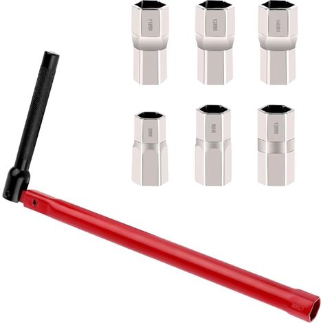 7 Pcs Cle Robinet Evier Multifunctional Faucet Wrench Evier 8-14MM  Cle pour Robinet Jeu D'Outils de Clé pour Robinet,Adapté à L'Installation et à L'Entretien des Robinets de Plomberie (1/5)