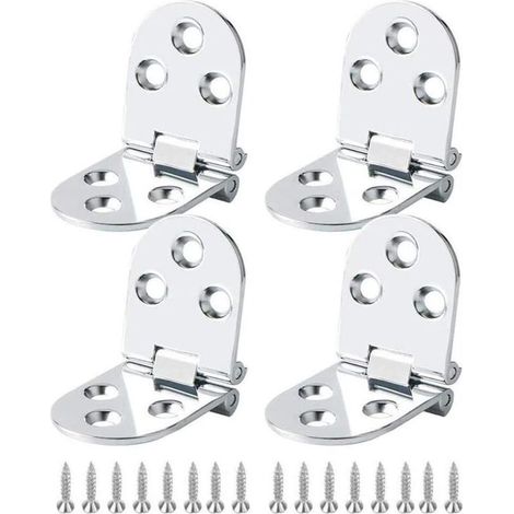 Ulisem Charnières en acier inoxydable, charnières de meubles en laiton pour tables pliantes, charnières de meubles, charnières d'armoire, charnières de table, charnières de table pliante, charnières a (1/4)