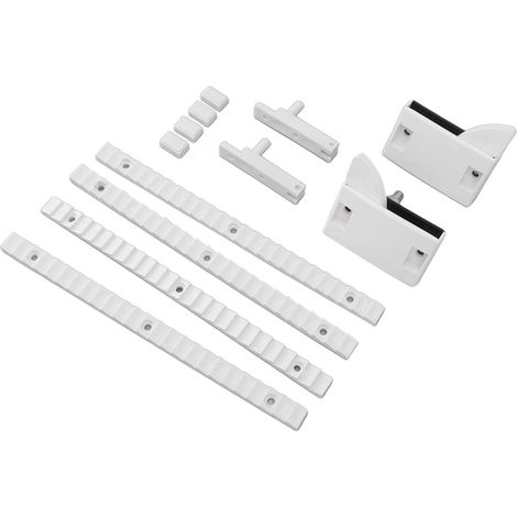 Kit de fixation pour fenêtre à hauteur réglable, boucle en plastique, accessoires pour porte-fenêtre, support de fenêtre à pousser (1/5)