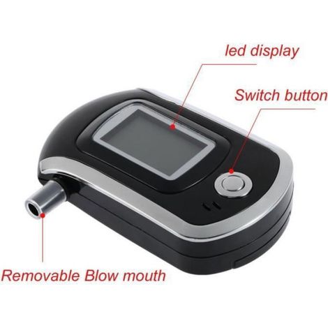 Éthylotest Testeur d'Alcool Professionnel Numérique - Alcootest Électronique Portable - Ecran LCD - Digital Breath - ETHYLOTEST (1/4)