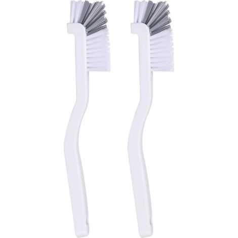 Brosse à vaisselle Brosse de nettoyage multifonction pour cuisine, salle de bain, lavabo, bouteille - 2 pièces - Blanc (1/5)