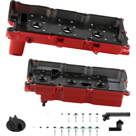 Kit de tapa de válvulas del motor, aluminio, compatible con Nissan 350Z 2003-2007, Infiniti G35 2003-2007, Infiniti FX35 2003-2008 e Infiniti M35 2006-2008. (1/5)