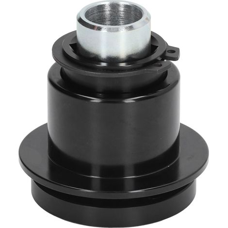 Volant Voiture Décrochage Rapide Noir Aluminium 3 Trous Base 360° (1/5)