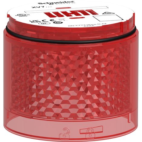 Elemento luminoso a luce fissa Rosso 70mm Harmony XVB7 Schneider XVB7C24