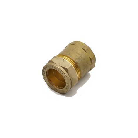 PrimaPlus 22mm x 3/4" Brass Compression Adaptor Pack of 10 (1/3)