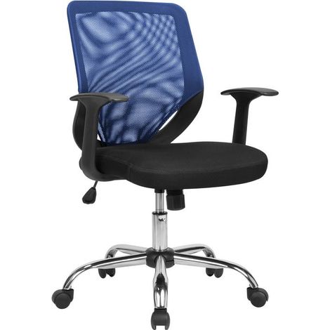 Silla con Ruedas - Sillón de Oficina Gris