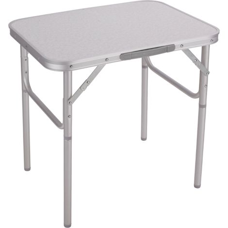 MESA PLEGABLE ALUMINIO 60X45X25/60 CM BLANCA