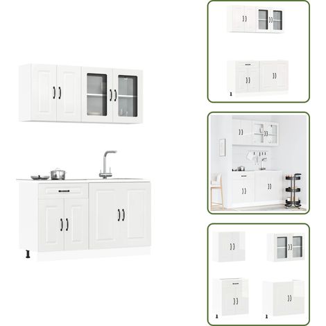 Ensemble d'armoires de cuisine 4 pcs Kalmar bois d'ingénierie - Ensemble D'armoires De Cuisine - Ensemble D'armoires De Cuisine - Ensemble D'armoires - Armoire De Cuisine (1/5)