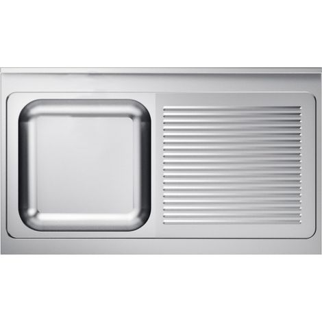 Evier à gauche inox 1200X 700mm - Combisteel (1/4)