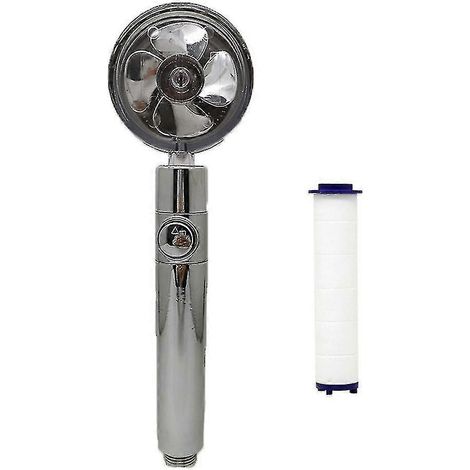 Pommeau de douche haute pression puissant, rotation à 360°, douchette à main économique-Silver