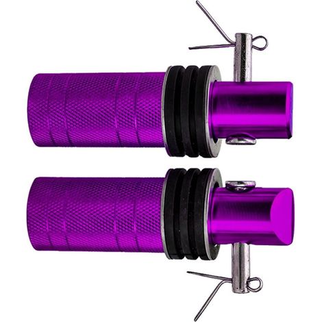 Repose-pieds ergonomiques pour moto - Surface antidérapante - En aluminium solide - Améliore le confort pour les longs trajets (1/5)