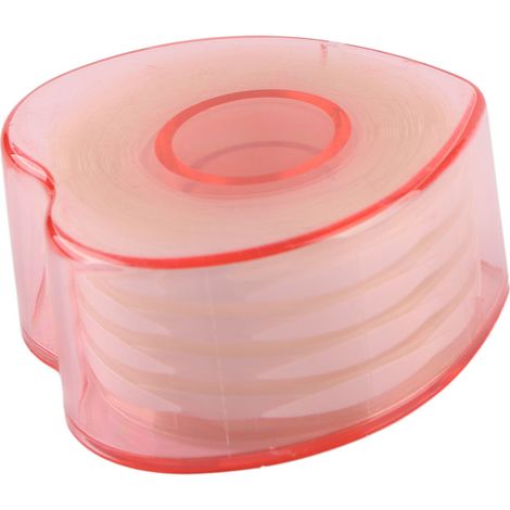 Boîte en forme de cœur Yizhilian Rouleau de ruban adhésif double paupière transparent super adhésif (400 feuilles) (1/5)