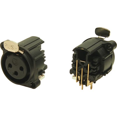 RS PRO-Connecteurs XLR Femelle 3 voies Montage sur CI ( Prix pour 1 )
