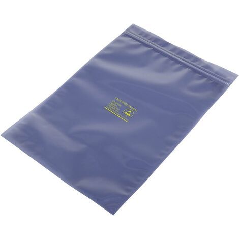 Sachet antistatique (ESD) (L x l) 300 mm x 200 mm blindé Lettre d'identification ESD: S refermable (L x l) 300 mm x 200 mm N/A Épaisseur du matéria W07934 (1/3)