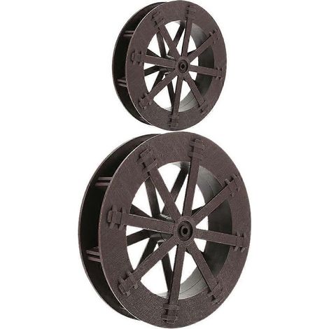 Roue à eau Feng Shui en plastique pour fontaine, adaptée aux aquariums, lot de 2 (1/4)