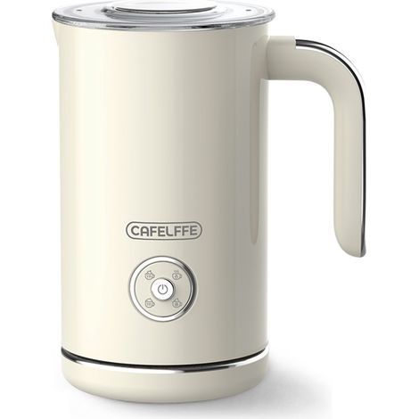 Mousseur à lait électrique 4 en 1 : utilisation en un clic, fonctions eau froide, eau chaude et infusion, arrêt automatique, double paroi anti-brûlure et antiadhésive, mousseur à lait d'une capacité m (1/5)