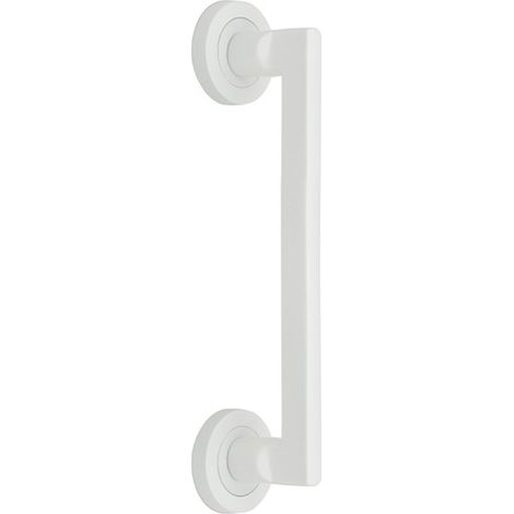 Manillón aluminio blanco roseta redonda 210mm 534A (1/2)