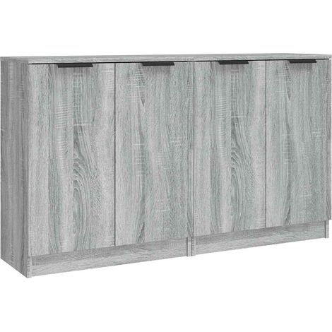 Maison Exclusive - Credenze 2 pz Grigio Sonoma 60x30x70 cm in Legno Multistrato (1/5)