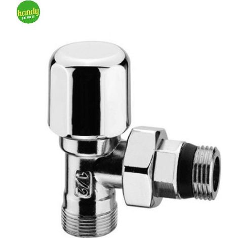 Valvola per radiatori attacco suqadro 1/2", ottone cromato ARTECLIMA