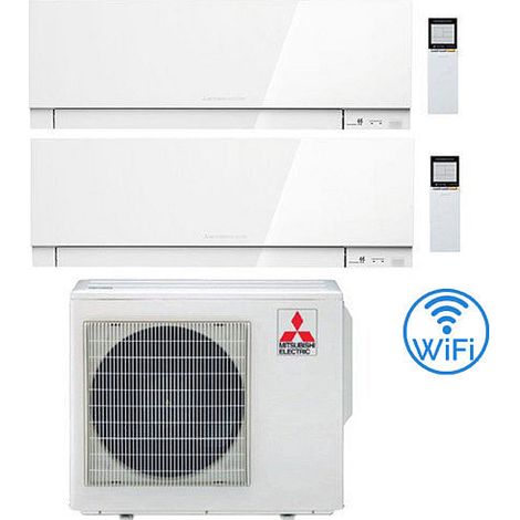 Climatizzatore Condizionatore Mitsubishi Kirigamine Zen Wifi Bianco Dual Split Inverter 12000 + 18000 BTU con U.E. MXZ-4F72VF classe A+++ /A+ NOVITÁ (1/5)