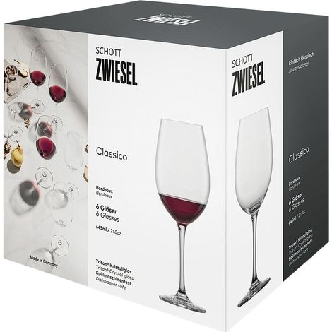 Lumarko Set de verres à vin Bordeaux transparent 645 ml