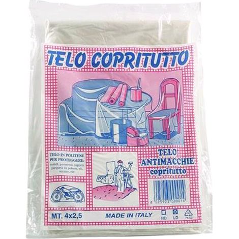 Teli Copritutto Polietilene Ld-10My Mt.  5X4