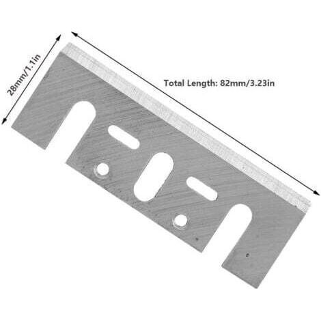 Une paire de lames de rechange pour raboteuses électriques, 3-1/4 pouces, 82x28x3 mm, en acier rapide, compatibles avec les modèles Hitachi, Ryobi et Makita 1900B. (1/3)
