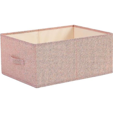 Faltbare Aufbewahrungsbox für Kleidung, Bettdecken und Kleiderschrank - Modell 1 - Rosa