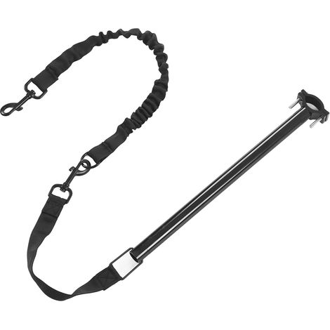 Einziehbare, freihändig bedienbare Hunde-Fahrradleine aus Nylon und Metall, ideal zum Radfahren, Training und Joggen. (1/5)