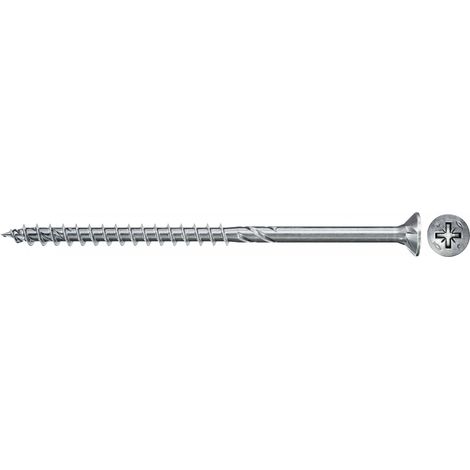 Tornillos PowerFast II FPF II CZP, 45x50 BC, cabeza avellanada, engarce PZ, rosca parcial, cincado, caja 200 Fischer 670315