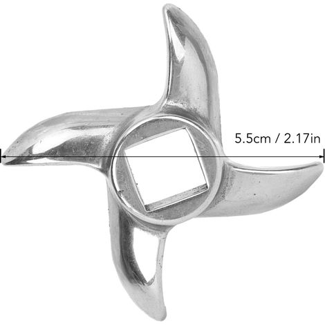 Ortviai Lames de hachoir à viande en acier inoxydable – 2 pièces, compatible avec hachoirs électriques (1/4)