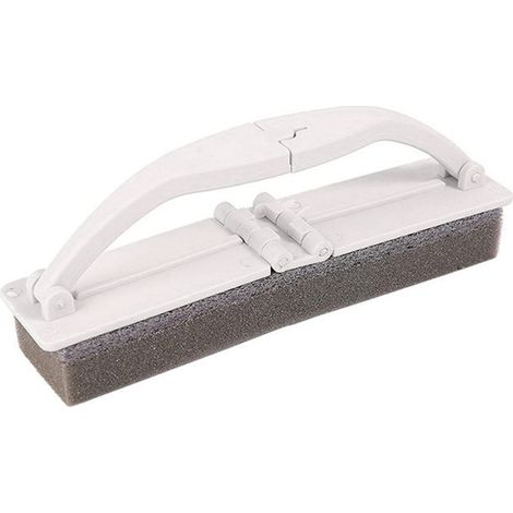 Brosse Éponge Pliante Poignée Ergonomique Contrôle Eau Nettoyage Cuisine Salle de Bain Beige Durable (1/5)