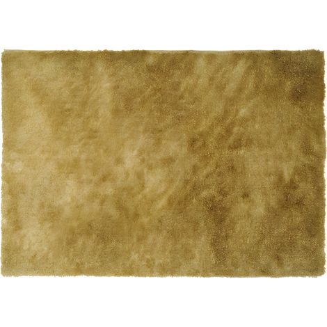 Tapis shaggy à poils longs -160 x 230 cm - Doré - GLITTER (1/5)