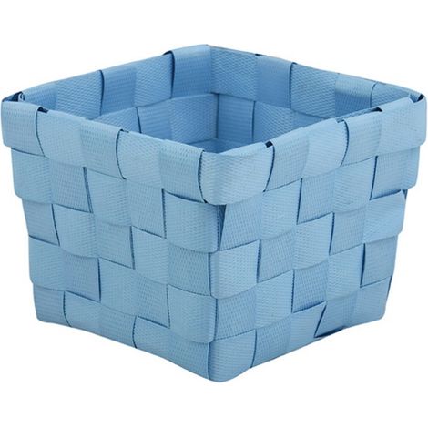 Cesta de almacenaje 10x10x7,5cm Azul Pastel MSV